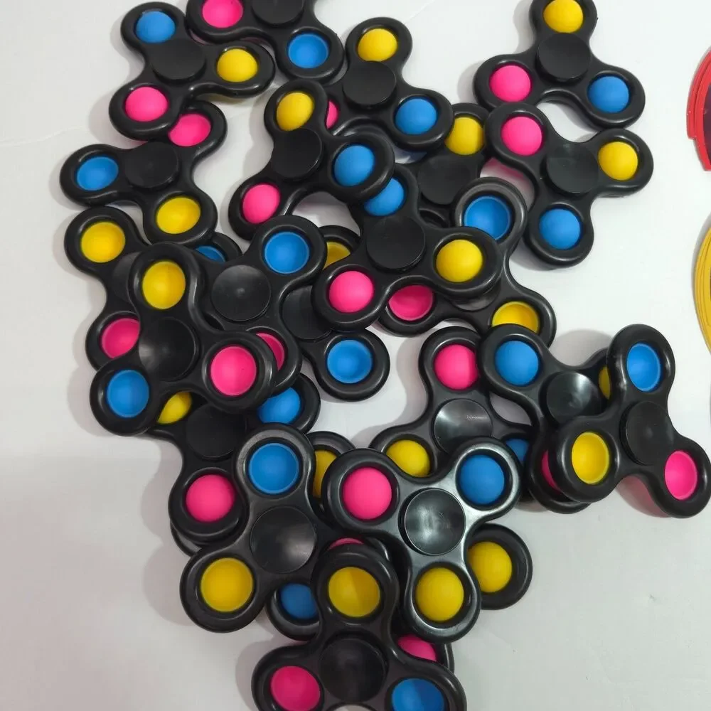 Pop Fidget Spinner Valentine Cards Set Alien Outer Space Classroom Favor Lot 22